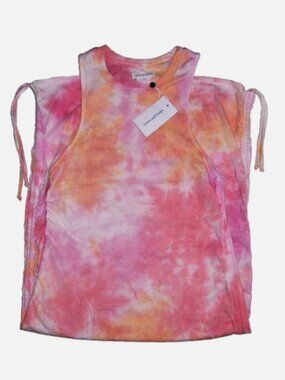 Lovers and Friends Tie Dye Summer Dress Ruched Sides M Medium Made in USA NWT
